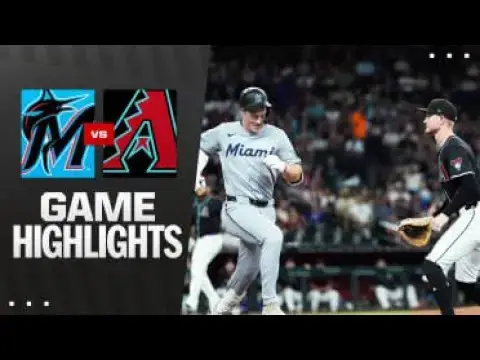 'Video thumbnail for Miami Marlins at Arizona Diamondbacks Full-Game Highlights! | 06/29/2025'