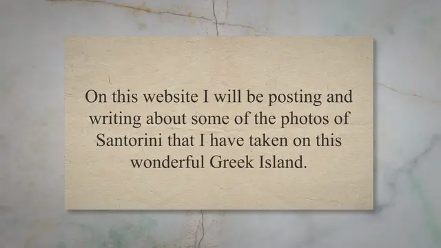 'Video thumbnail for Photos of Santorini – what’s this website all about then?'