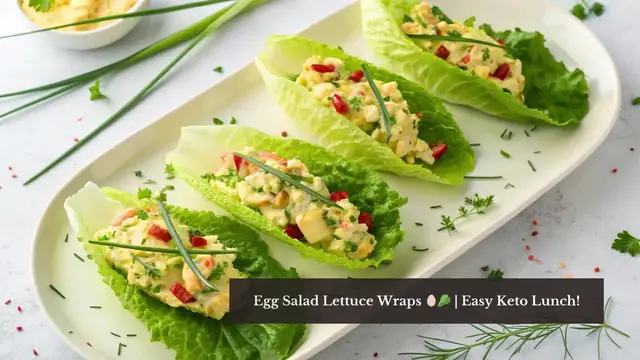 'Video thumbnail for Egg Salad Lettuce Wraps | Low-Carb & Keto-Friendly Lunch Idea'