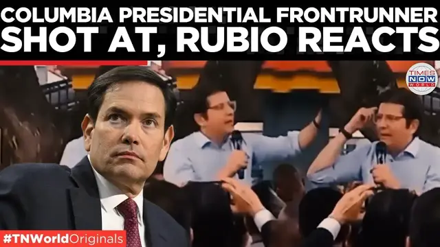 'Video thumbnail for Colombia’s Presidential Front-Runner Shot in the Head – Chaos in Bogotá! | Times Now World'