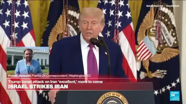 'Video thumbnail for Trump urges Iran to make a deal after Israeli attacks'