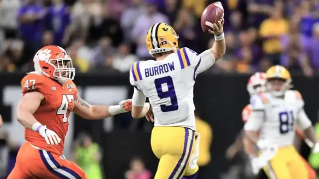 'Video thumbnail for law nation sports: lsu tigers vs clemson tigers - national championship game recap: joe burrow's historic win'