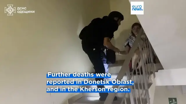 'Video thumbnail for At least 10 killed in overnight missile and drone attacks across Ukraine'
