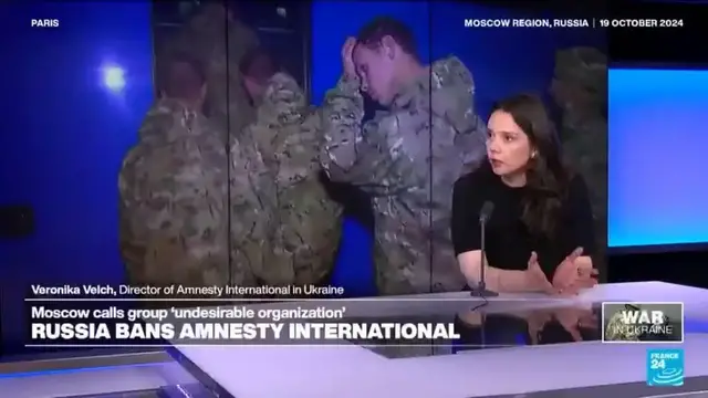 'Video thumbnail for Amnesty International vows to keep up Russia right work despite ban'
