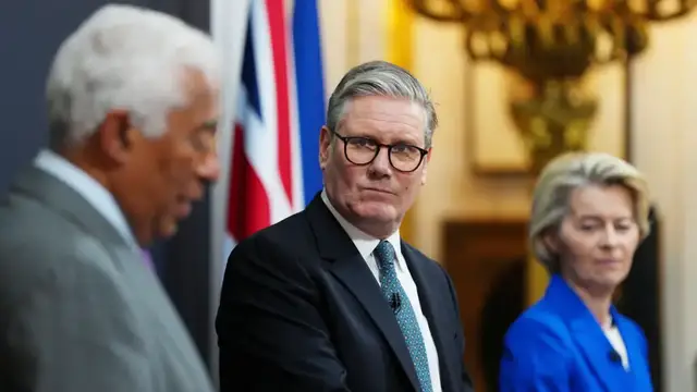 'Video thumbnail for British PM Keir Starmer hails 'new era' between Britain and the EU'