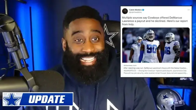 'Video thumbnail for Dallas Cowboys asked DeMarcus Lawrence to take a pay cut, he said no!'