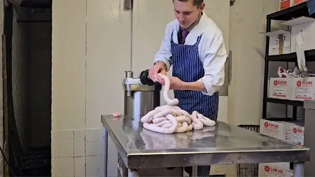 'Video thumbnail for Gavin Reynolds, Chasing the World Record for Sausage Making'