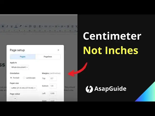 'Video thumbnail for How to Switch From Inch to Centimeter in Google Docs'