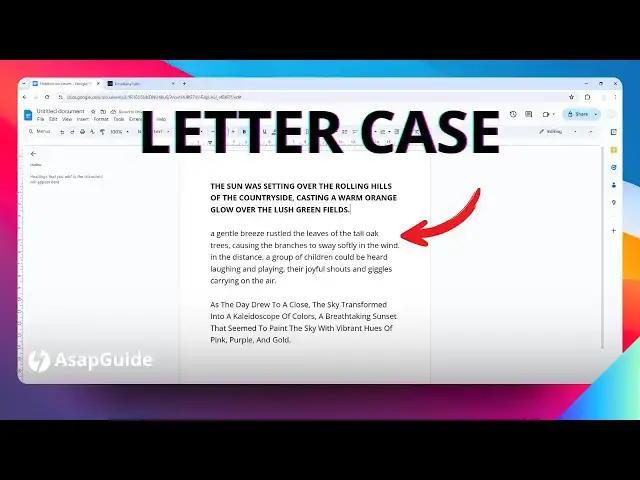 'Video thumbnail for How to Change Case in Google Docs'