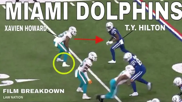 'Video thumbnail for law nation sports: xavien howard film breakdown vs wrs - nfl defensive play'