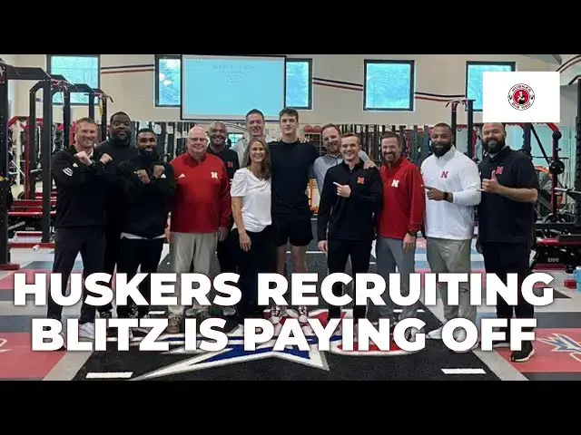 'Video thumbnail for Nebraska football in-state recruiting blitz, plus elite QB trending to Huskers'