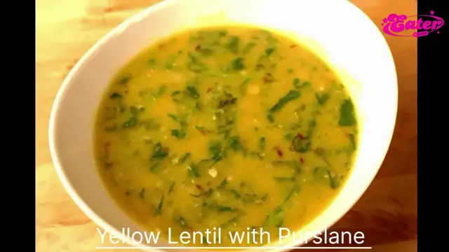 'Video thumbnail for Yellow Lentil with Purslane or Daal Qulfa Recipe'