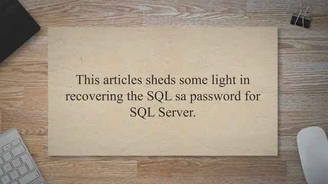 'Video thumbnail for Recover SQL sa password - Cloud Computing Help'