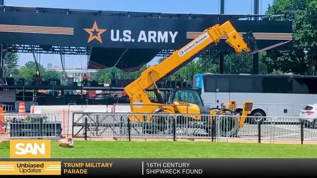 'Video thumbnail for Tanks, troops, thunderstorms: DC braces for Army, Trump birthday'