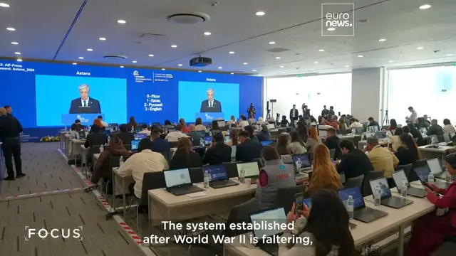 'Video thumbnail for Unity in a fragmented world: Dialogue, trade and climate action at the Astana Forum'