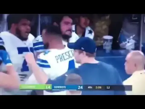 'Video thumbnail for law nation sports: dak prescott celebrates touchdown with cowboys offensive line'