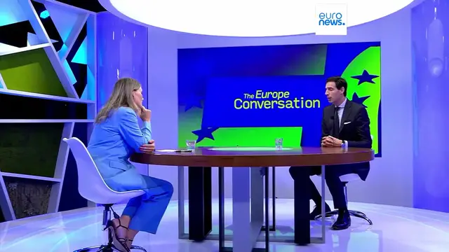 'Video thumbnail for EU Commissioner for Climate Wopke Hoekstra defends carbon credits'