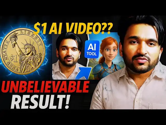 'Video thumbnail for I Spent Just $1 On AI Video Generation Tool To This Amazing Video'