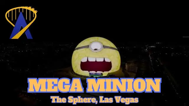 'Video thumbnail for Mega Jerry Takes Over The Sphere In Las Vegas For Despicable Me 4'