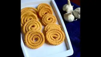 'Video thumbnail for Garlic murukku recipe - How to make Poondu Murukku recipe'