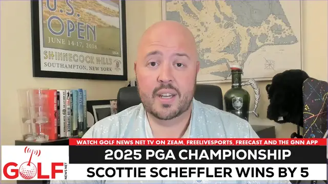 'Video thumbnail for Scottie Schffler wins 2025 PGA Championship for third major title'
