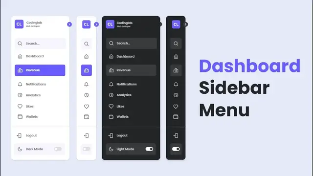 'Video thumbnail for Responsive Sidebar Menu in HTML CSS & JavaScript _ Dark_Light Mode'
