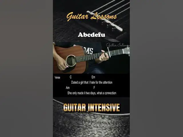 'Video thumbnail for Abcdefu - Gayle | EASY Guitar Tutorial with Chords / Lyrics'