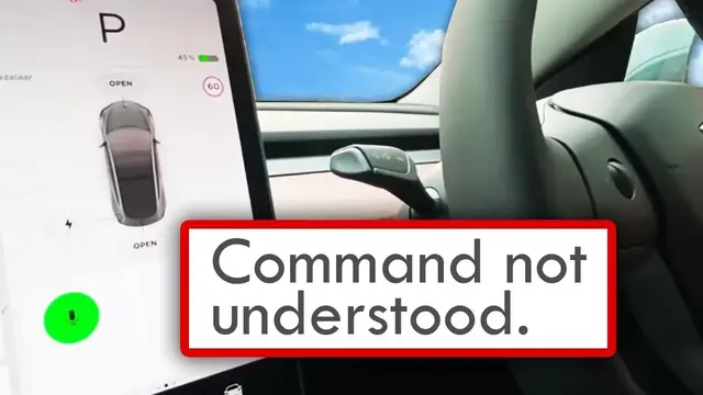 'Video thumbnail for Tesla's NEW Voice Commands don't work! (Tesla Model 3 UK)'