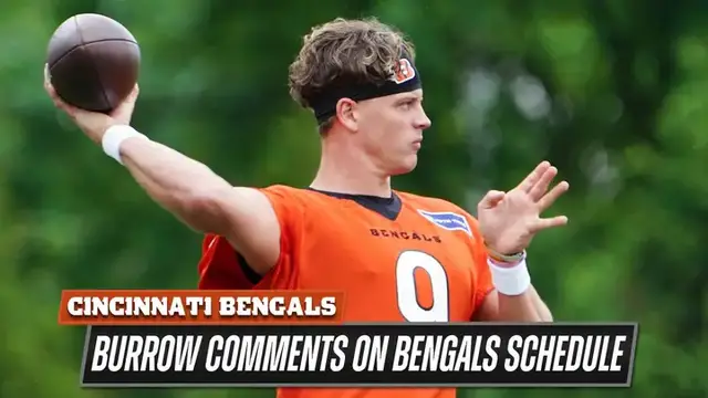'Video thumbnail for Joe Burrow is NOT happy with the Bengals schedule for one MAJOR reason!'
