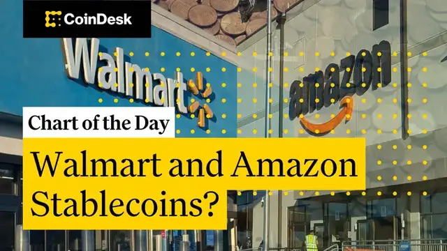'Video thumbnail for Walmart, Amazon Consider Stablecoins in the U.S.: Report'