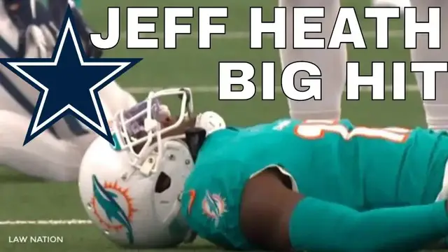 'Video thumbnail for law nation sports: dallas cowboys jeff heath big hit analysis: the Hurns concussion'