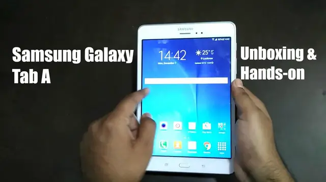 'Video thumbnail for Samsung Galaxy Tab A Unboxing & Hands On Video'