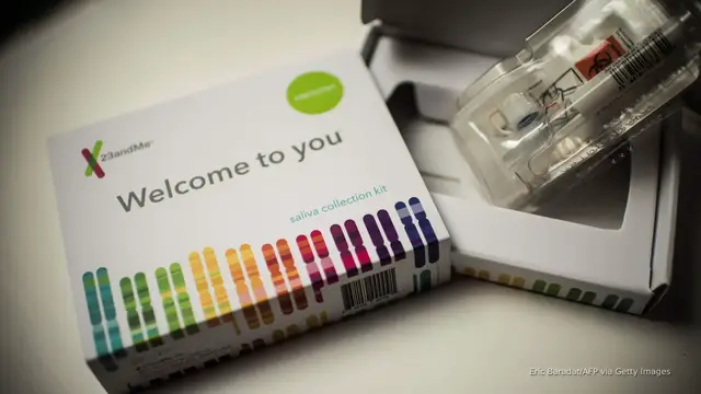'Video thumbnail for State AGs sue 23andMe over auction, say don't sell customer DNA'