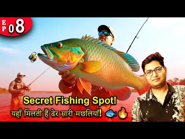 'Video thumbnail for Secret Fishing Spot! यहाँ मिलती हैं ढेर सारी मछलियाँ! 🐟🔥| VRrtro #VRrtro'