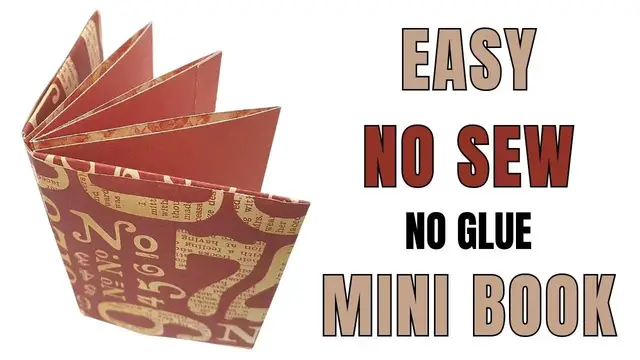 'Video thumbnail for Easy No Sew Mini Book'