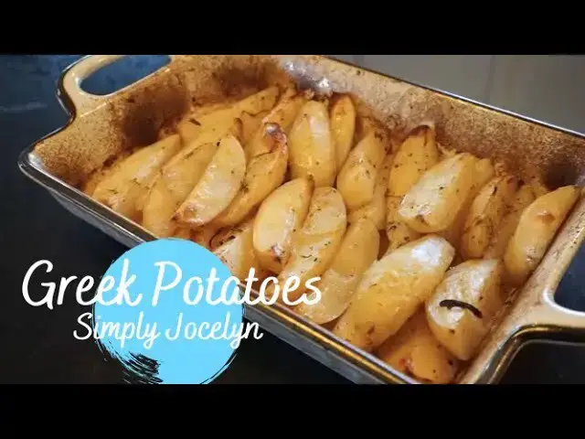 'Video thumbnail for How to Cook Greek Style Roasted Potatoes - Simply Jocelyn'