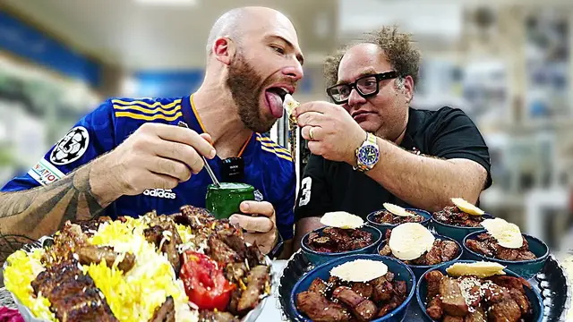 'Video thumbnail for American Eats KEBAB MOUNTAIN in TEHRAN!! The Juiciest Kebabs OF ALL TIME!!'