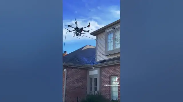 'Video thumbnail for Roof washing robot #robot #ai #artificialintelligence #electrical #drone #dronevideo'