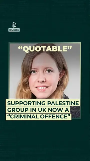 'Video thumbnail for Supporting Palestine group in UK now a “criminal offence”'