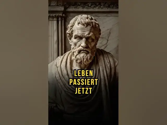 'Video thumbnail for Die meisten Menschen leben nicht – sie warten. #stoizismus'