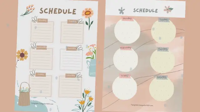'Video thumbnail for Class Schedule Free Templates PDF | Weekly Planner Free Templates '