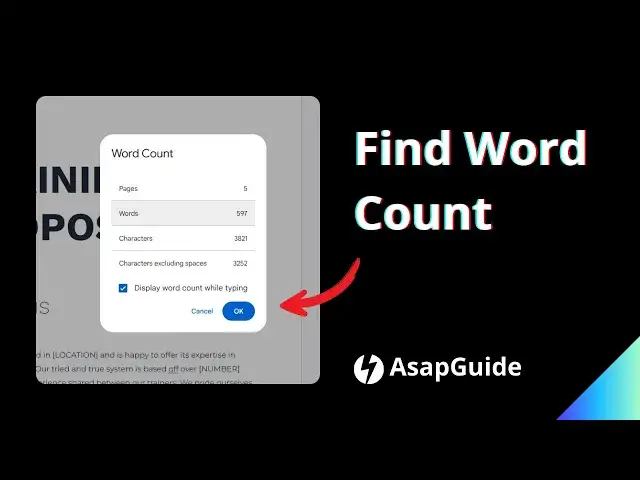 'Video thumbnail for How to Find Word Count in Google Docs 2024'