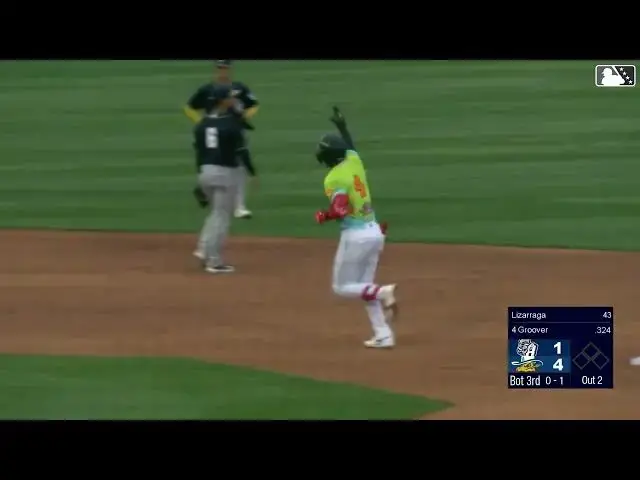 'Video thumbnail for LuJames Groover CRUSHES His 2nd Homer of Game! | Arizona Diamondbacks Prospect | 04/26/2025'