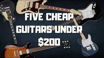 'Video thumbnail for 5 BEST Harley Benton Electric Guitars Under $200 (CHEAP!)'