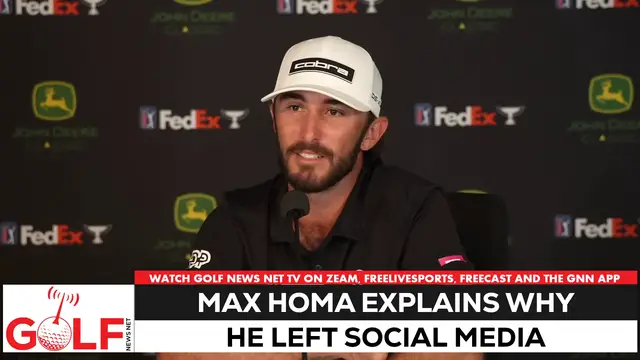 'Video thumbnail for Max Homa explains why stopped using social media'