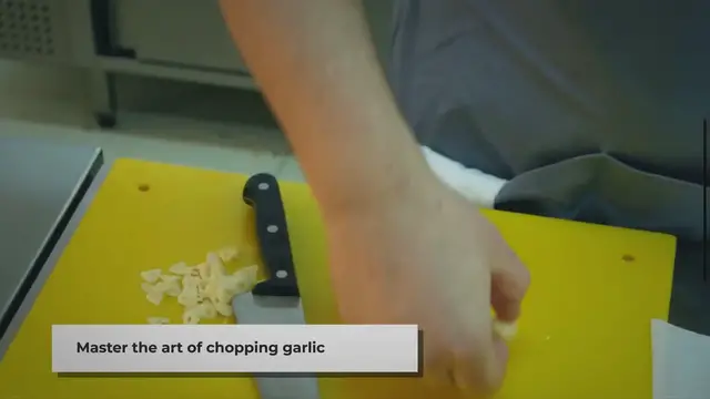 'Video thumbnail for Mastering the Art of Chopping Garlic: Quick Tips'