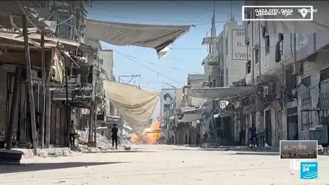 'Video thumbnail for Gaza rescuers say Israeli forces kill over 50 as ceasefire calls mount'
