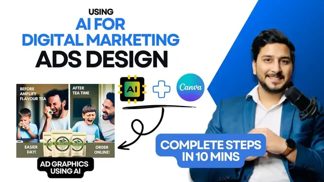 'Video thumbnail for SHORT-SKILL: Using AI + CANVA  For Digital marketing  AD GRAPHICS DESIGN In Less Than 10 Minutes'