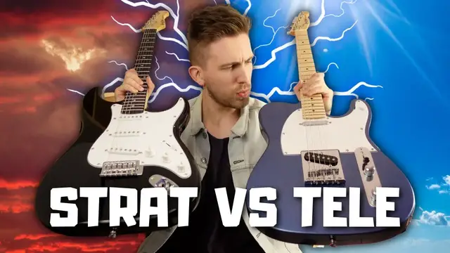 'Video thumbnail for CHEAP STRATOCASTER VS TELECASTER (BATTLE OF THE $80 HARLEY BENTON GUITARS)'
