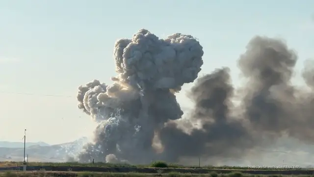 'Video thumbnail for Caught on video: California fireworks warehouse explodes, 7 still missing'